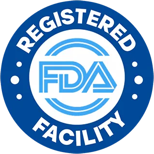 FDA registered facility badge
